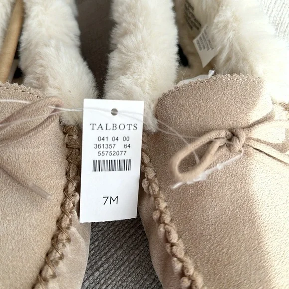 Talbots cozy slippers size 7 leather upper - Picture 4 of 10